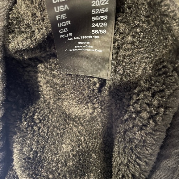 Ulla Popken Faux Fur Lined  Stretch Black leggings  Pants size 20/22 - Picture 6 of 6